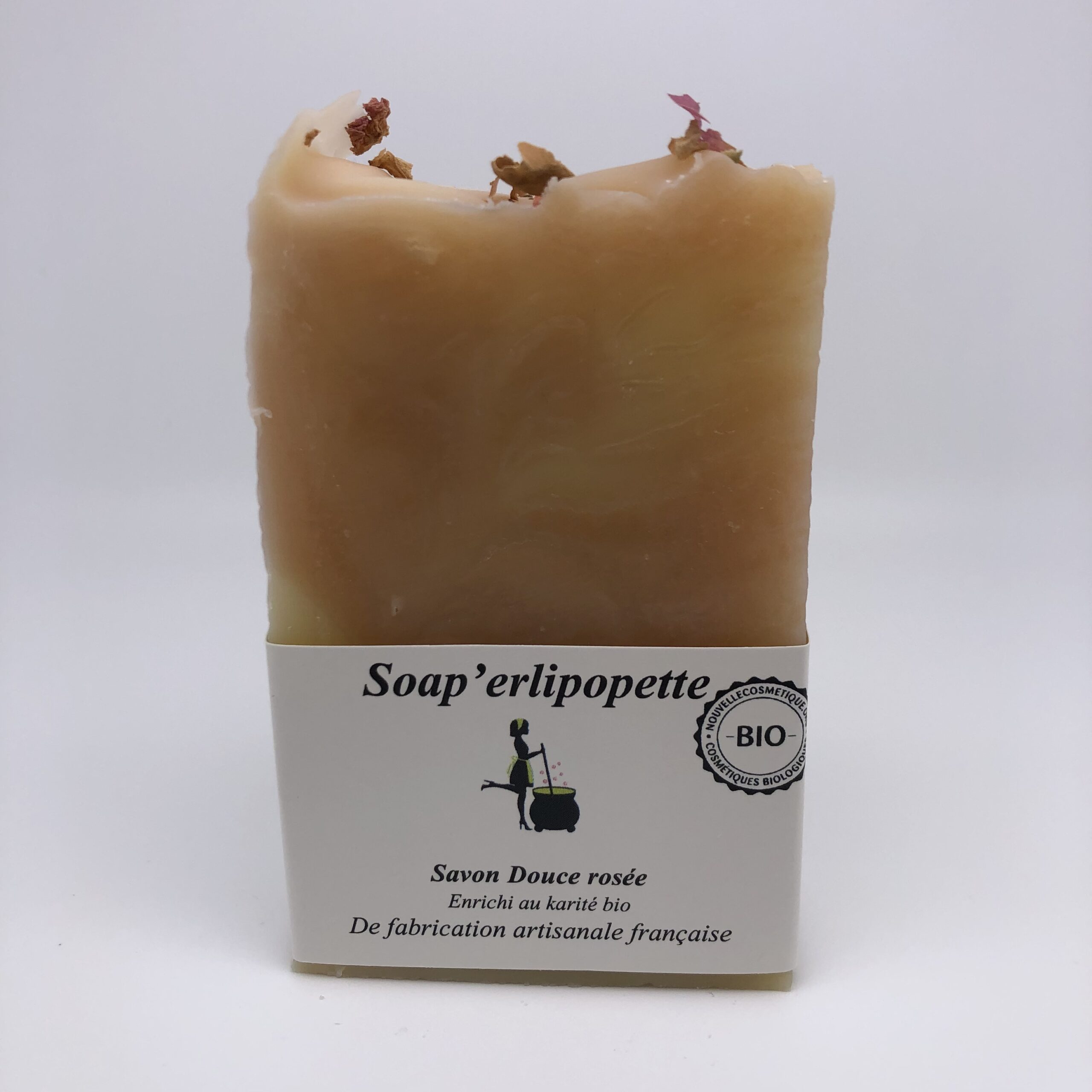 savon Douce Rosée Soap'erlipopette saponifié à froid aux huiles essentielles bio argile rose 1