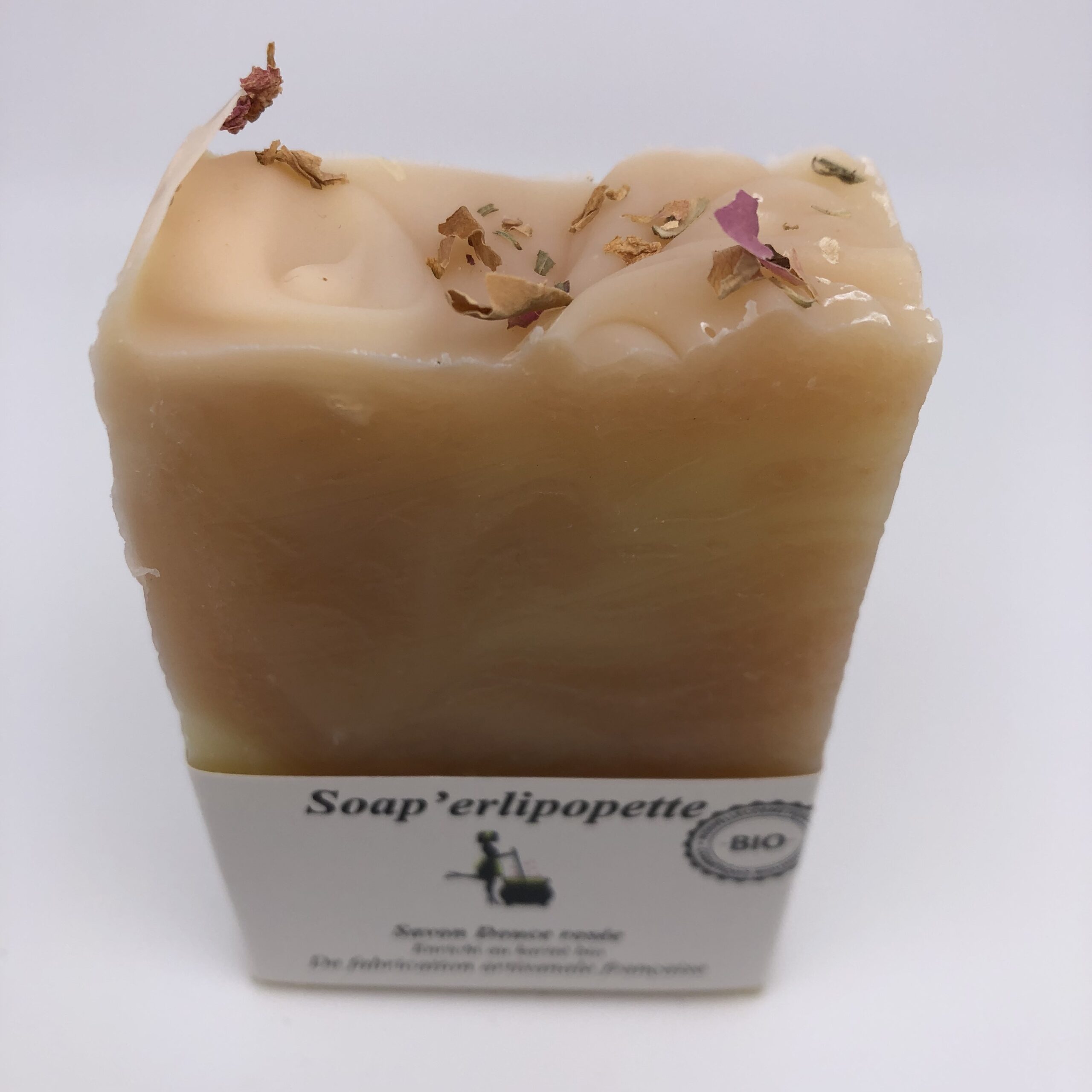 savon Douce Rosée Soap'erlipopette saponifié à froid aux huiles essentielles bio argile rose 1